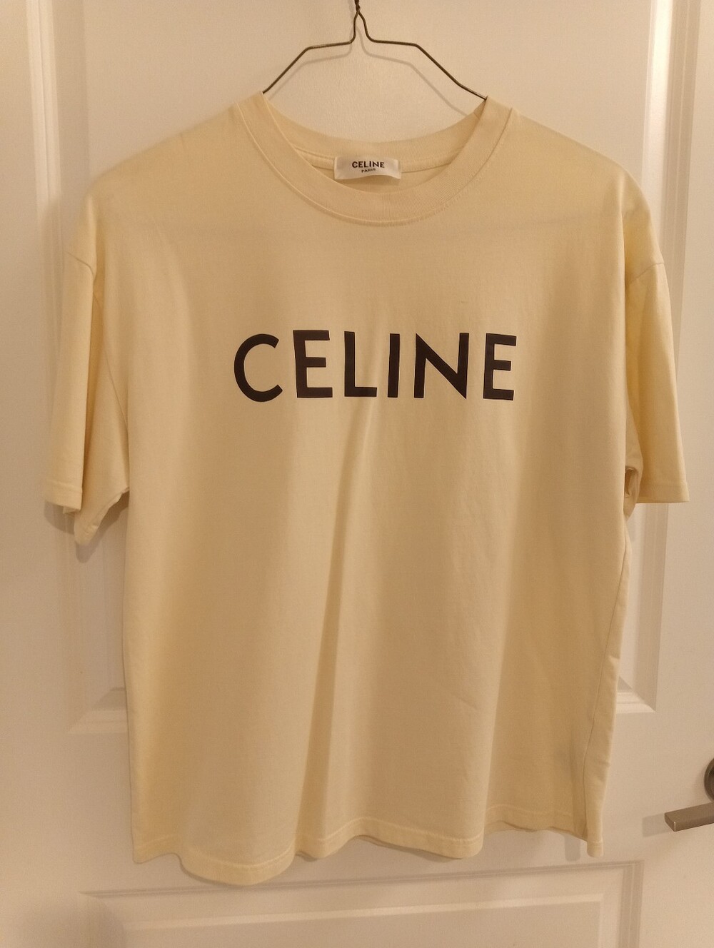 Celine Cream Cotton Tee